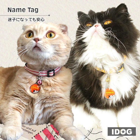 iDog＆iCat本店】iDog&iCatオリジナル ネームタグ 迷子札ネコ-犬猫