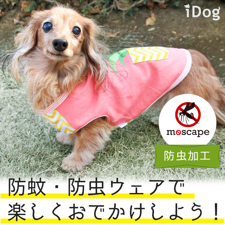 Idog Icat本店 虫よけ 犬 服 Idog パインポケットタンク Moscape アイドッグ メール便ok