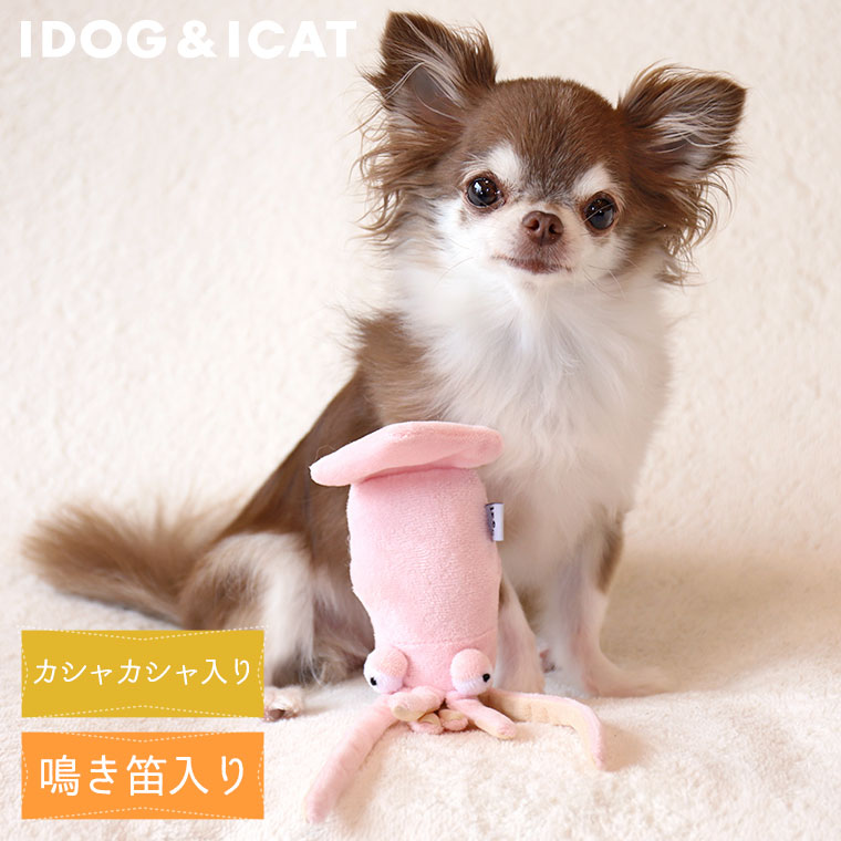 Idog Icat本店 Idog Icat いかりイカ カシャカシャ 鳴き笛入り アイドッグ 犬猫ペット用品通販のidog Icat ペット 犬 おもちゃ