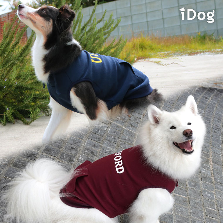 Idog Icat本店 Idog 中大型犬用ロゴプリントスウェットタンク アイドッグ 犬猫ペット用品通販のidog Icat ペット 犬 服