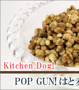 Idog Icat本店 キッチンドッグ Kitchen Dog Pop Gun はと麦のロースト 犬猫ペット用品通販のidog Icat ペット 犬 ごはん